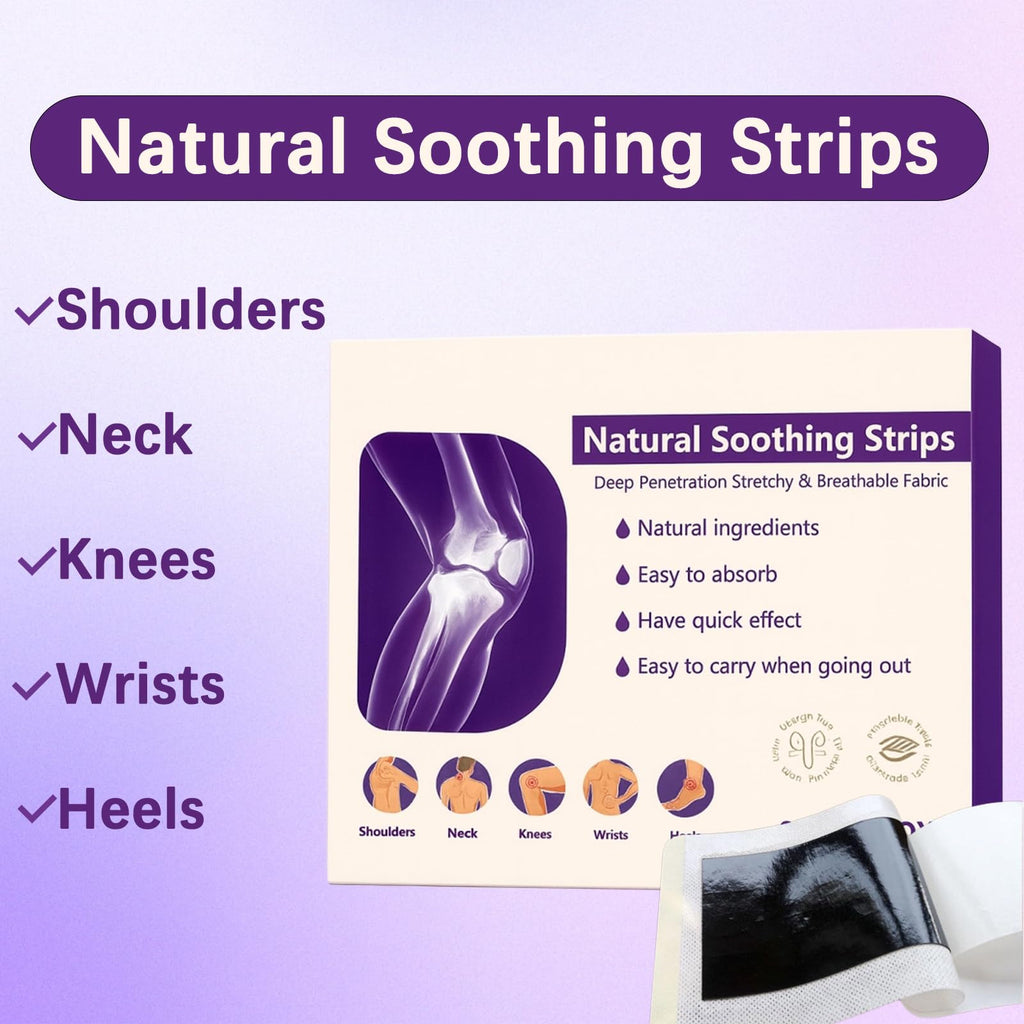 Soothing Joint Patches – Natural Herbal Comfort Pads for Knees, Shoulders, Back & Neck, Stretchy Breathable Fabric, Joint & Muscle Soreness, Long Lasting Soothing Strips, 8 Pcs/Box (2PCS) - TrustMedUSA