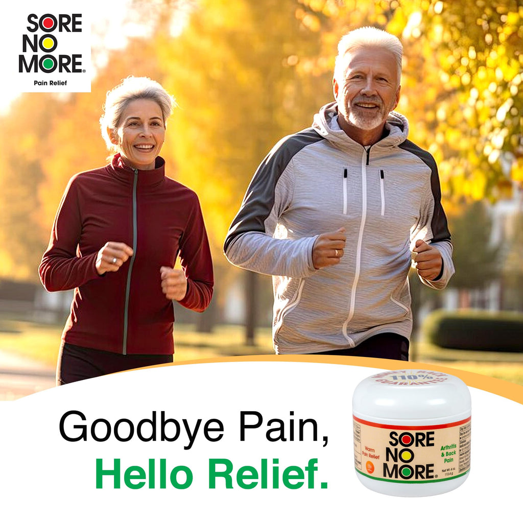 Sore No More Warm Arthritis Pain Relief Cream – Targeted Reliever for Back, Neck, Hands & Feet – Soothing & Fast-Acting Formula for Aches and Pains – Non-Greasy with Orange Aroma – 4 oz - TrustMedUSA