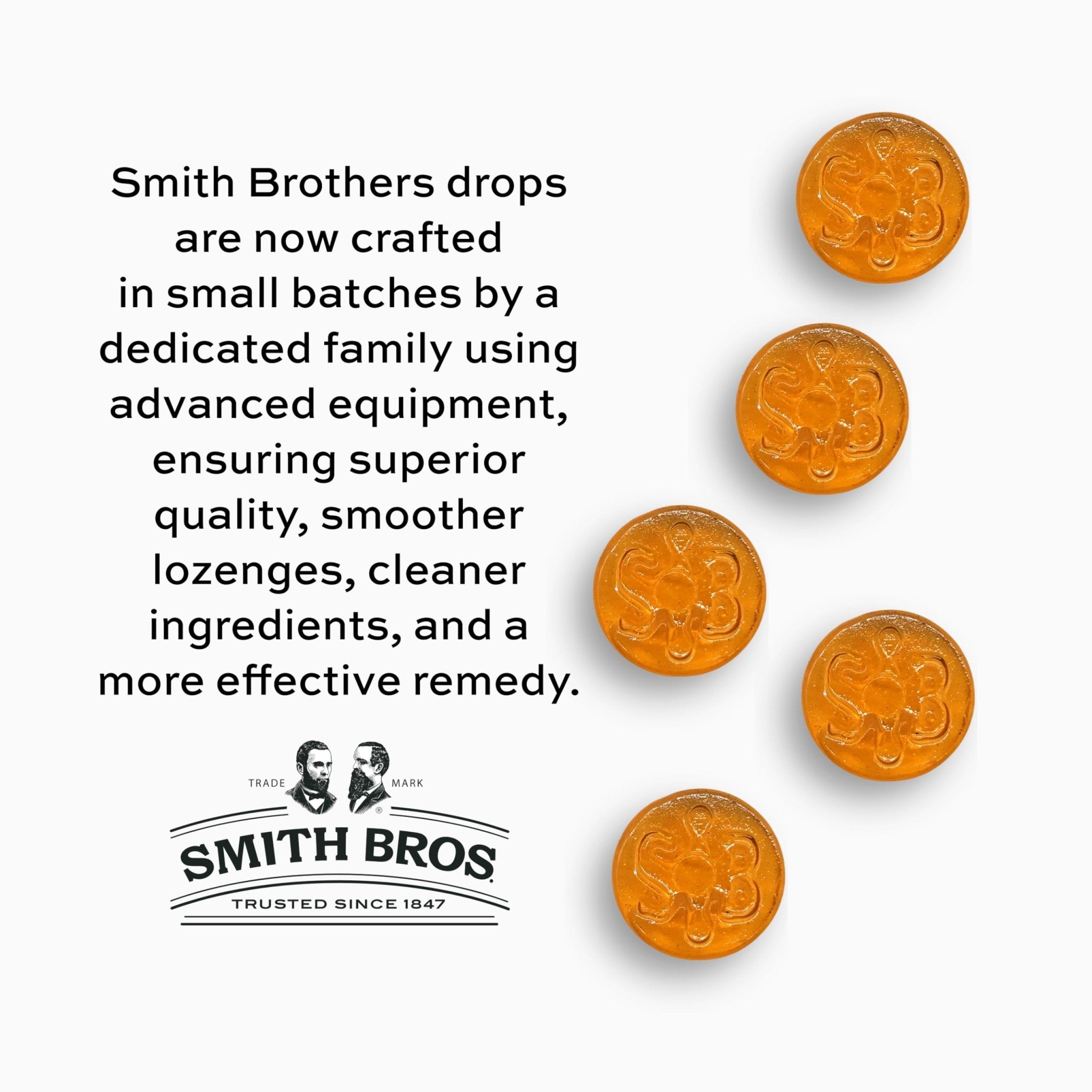 Sore Throat Lozenges with Pectin by Smith Brothers (Warming Apple Pie, 90 Count): Vintage Candy Throat Drops - The Original American Cough Drop - Maple Wellness Supplements
