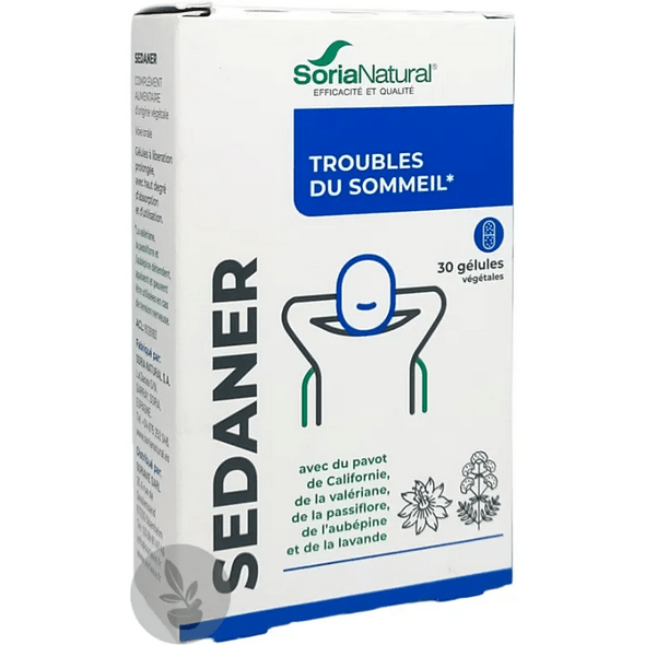 Soria Natural Sedaner Sleep Disorders 30 capsules - TrustMedUSA