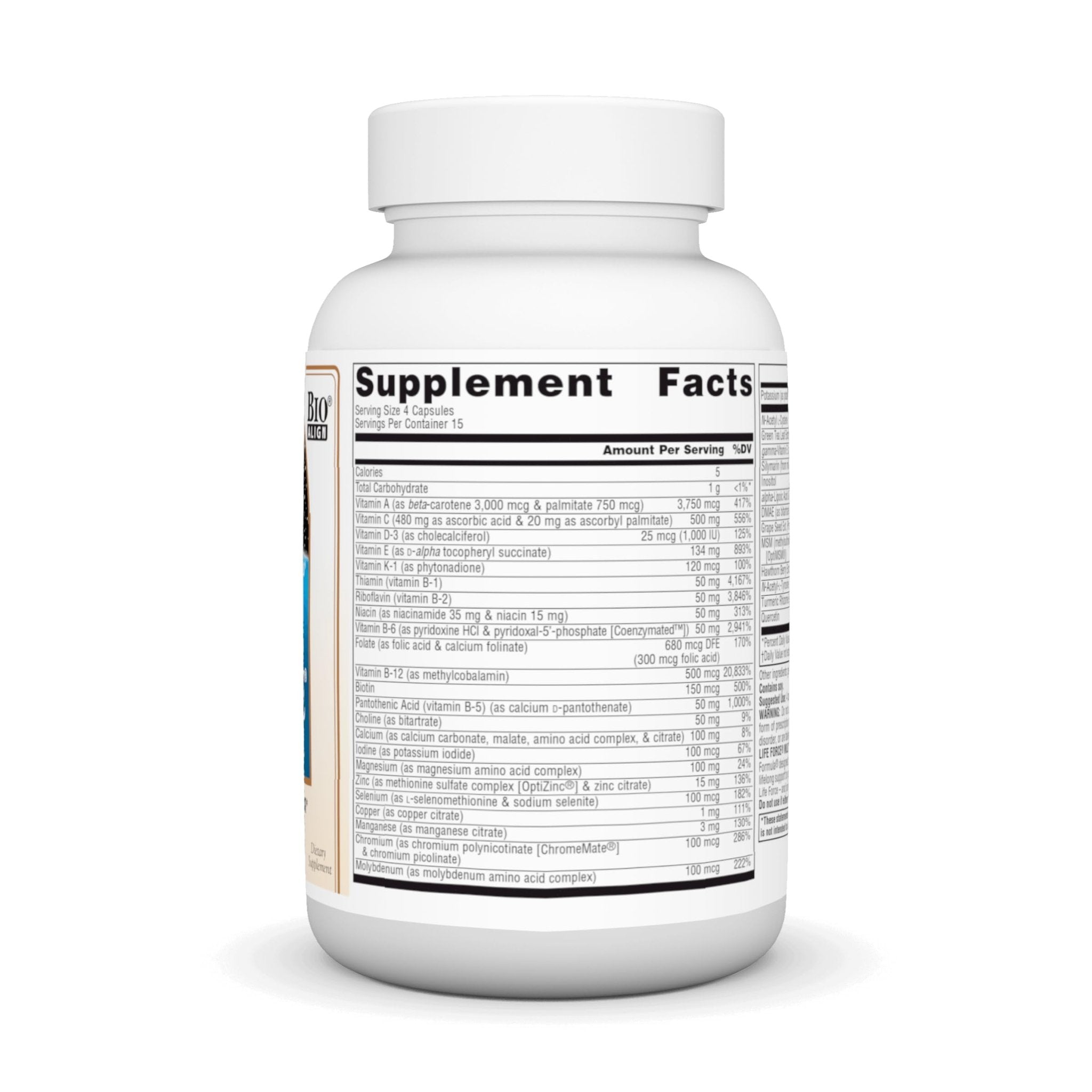 Source Naturals Life Force Multiple Iron Free Daily Multivitamin High Potency Essential Vitamins, Minerals, Antioxidants & Nutrients - Energy & Immune Boost* - 60 Capsules - TrustMedUSA