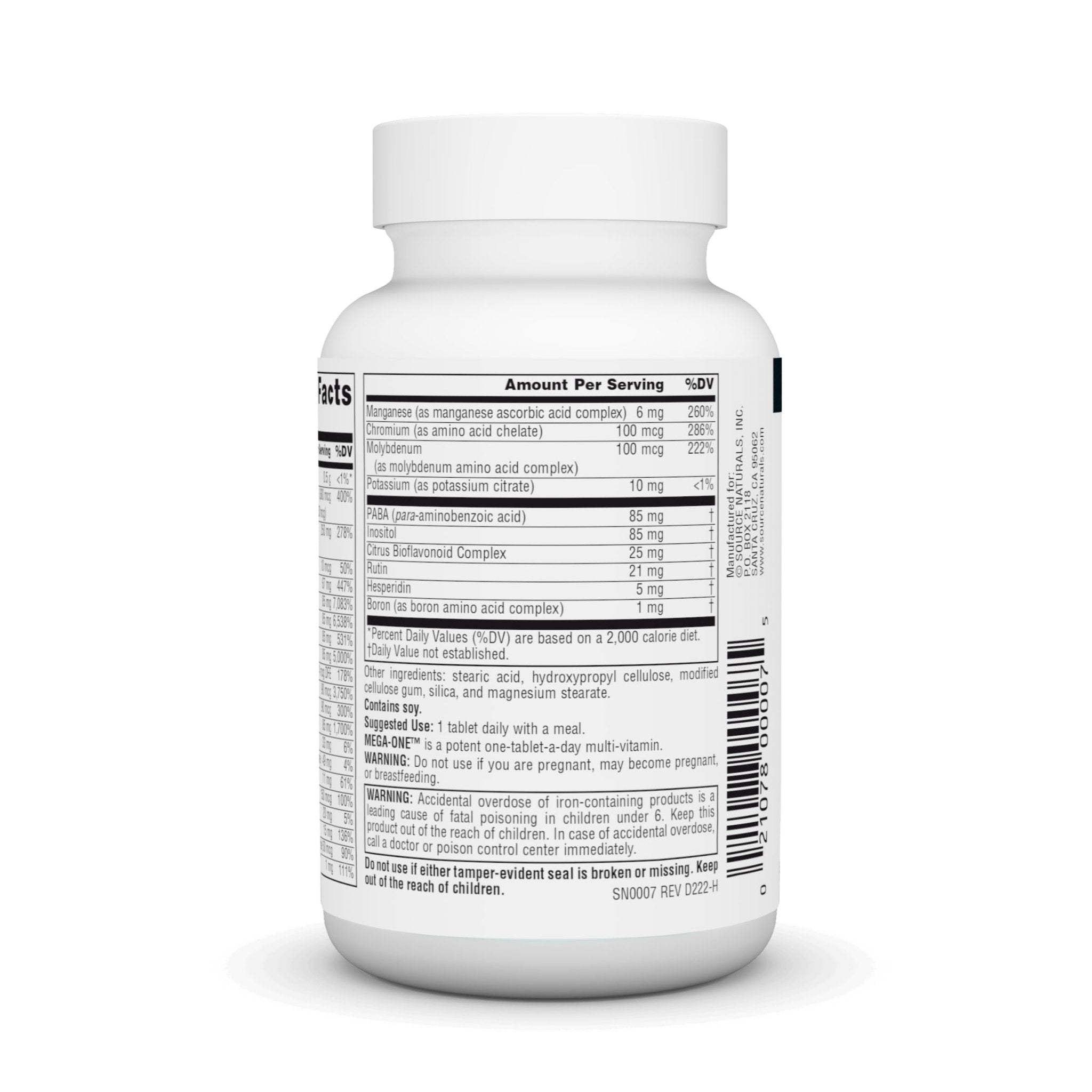 Source Naturals Mega-One Multi-Vitamin with Minerals* - 30 Tablets - TrustMedUSA