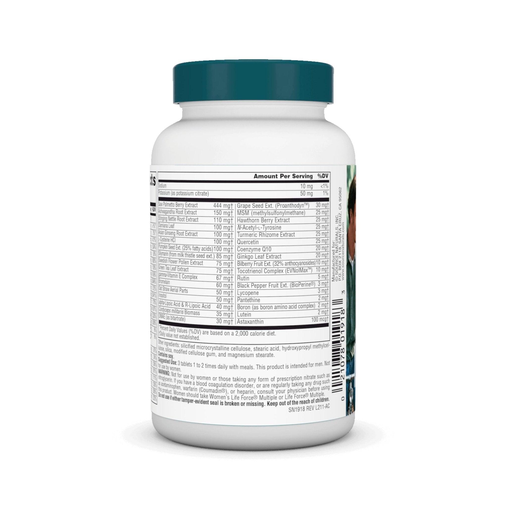 Source Naturals Men's Life Force Multiple Daily Multivitamin & Immune Health Supplement - 13 Essential Vitamins, Nutrients & Minerals* - 45 Tablets - TrustMedUSA