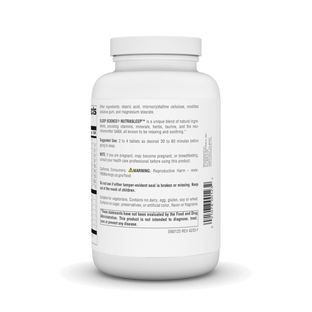 Source Naturals NutraSleep, Melatonin-Free Multi-Nutrient & Herb Complex, Vegetarian Formula for Relaxation Support - 200 Tablets - TrustMedUSA