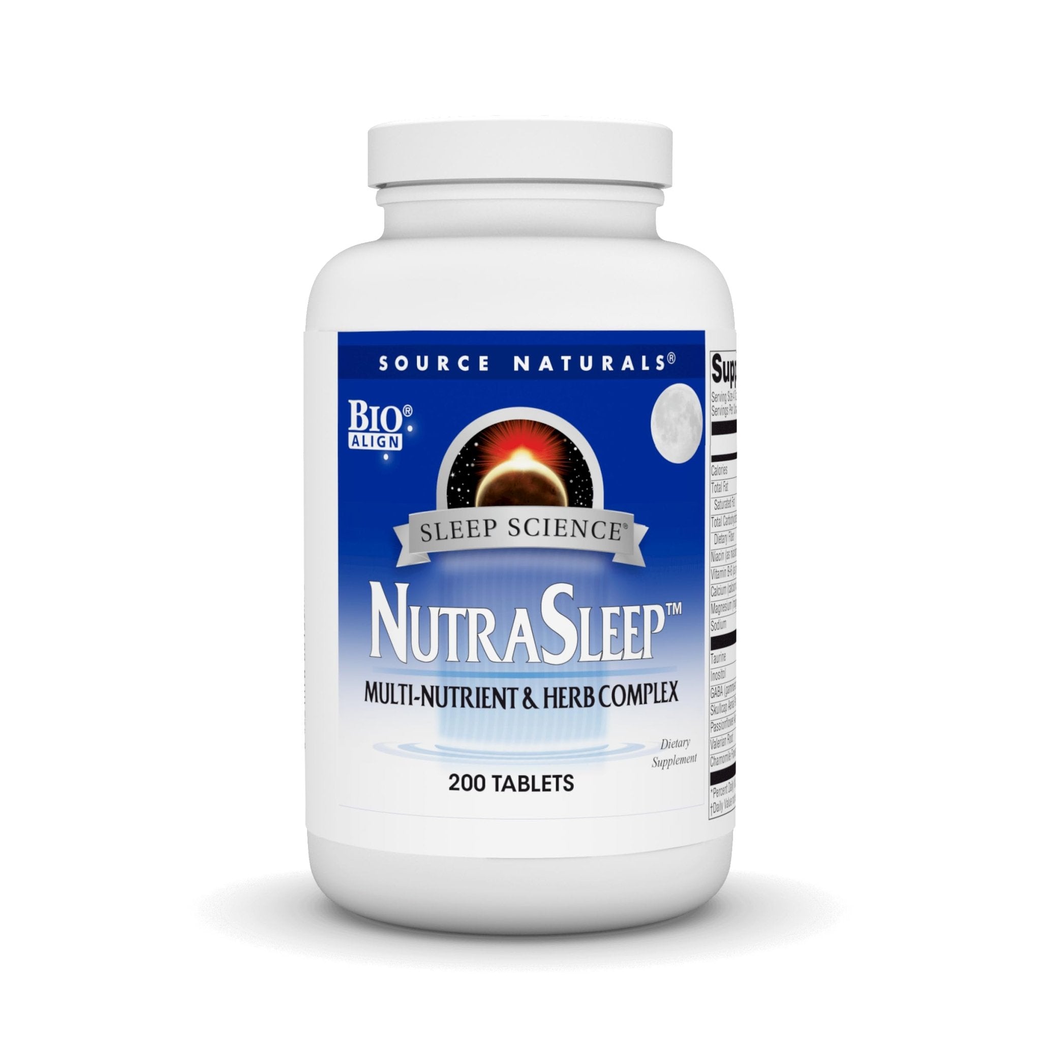 Source Naturals NutraSleep, Melatonin-Free Multi-Nutrient & Herb Complex, Vegetarian Formula for Relaxation Support - 200 Tablets - TrustMedUSA