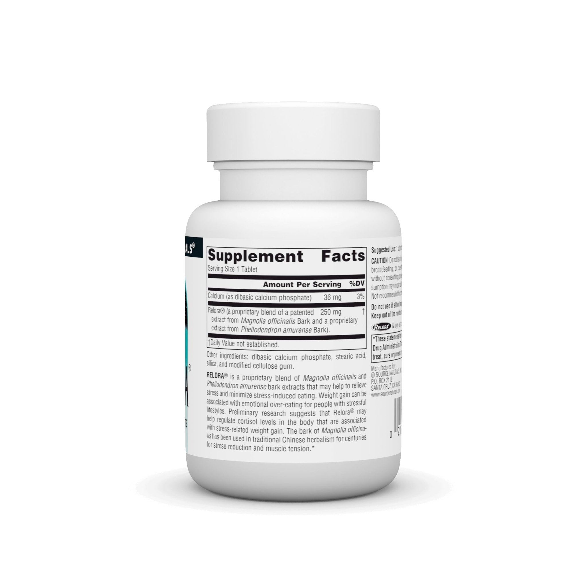 Source Naturals Relora, Promotes Healthy Eating Behavior and Muscle Relaxation Support*, 250 mg - 90 Tablets - TrustMedUSA