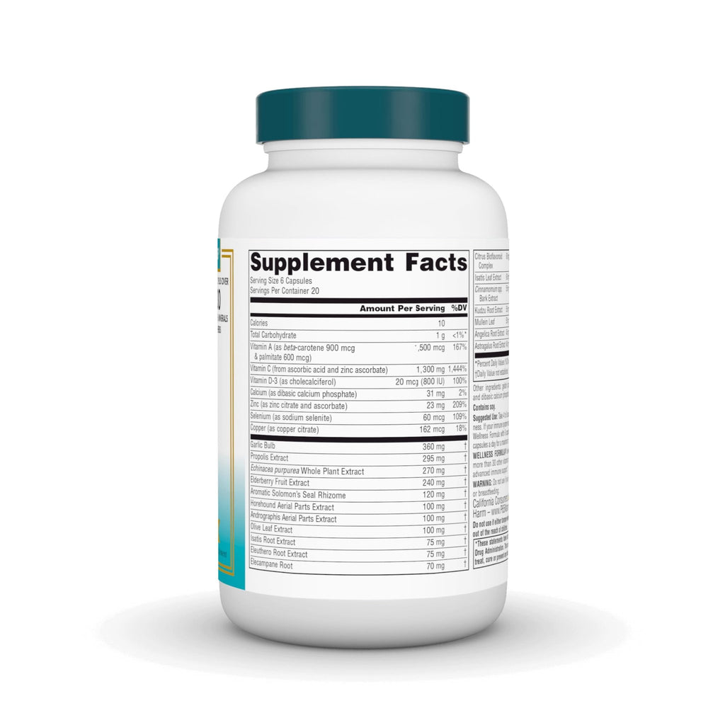 Source Naturals Wellness Formula Bio-Aligned Vitamins & Herbal Defense for Advanced Immune Support* - Dietary Supplement & Immunity Booster - 120 Capsules - TrustMedUSA