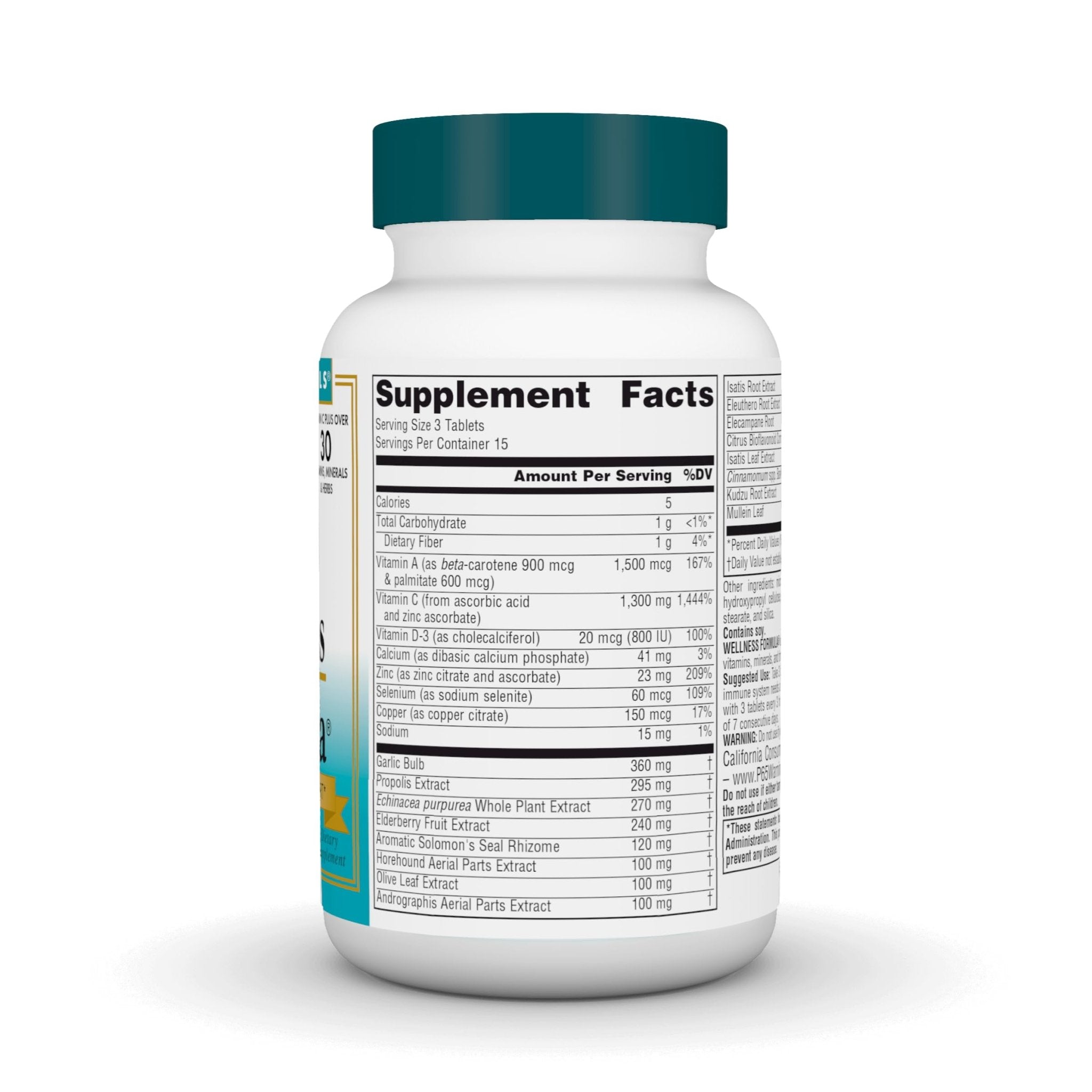 Source Naturals Wellness Formula Bio-Aligned Vitamins & Herbal Defense - Immune System Support Supplement & Immunity Booster - 45 Tablets - TrustMedUSA
