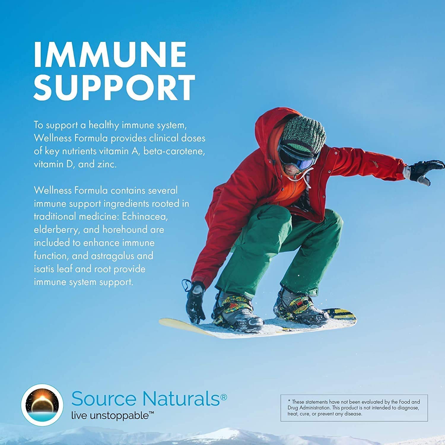 Source Naturals Wellness Formula Bio-Aligned Vitamins & Herbal Defense - Immune System Support Supplement & Immunity Booster - 45 Tablets - TrustMedUSA