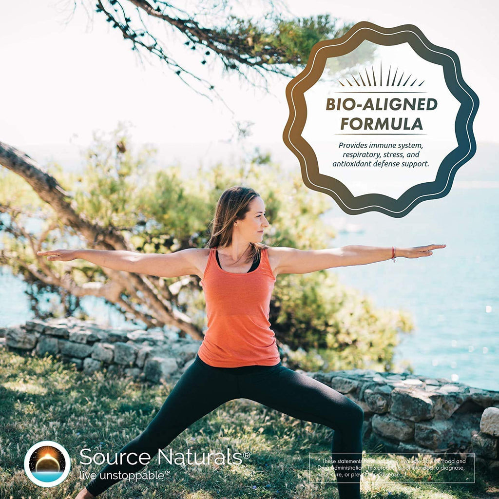 Source Naturals Wellness Formula Bio-Aligned Vitamins & Herbal Defense - Immune System Support Supplement & Immunity Booster - 45 Tablets - TrustMedUSA