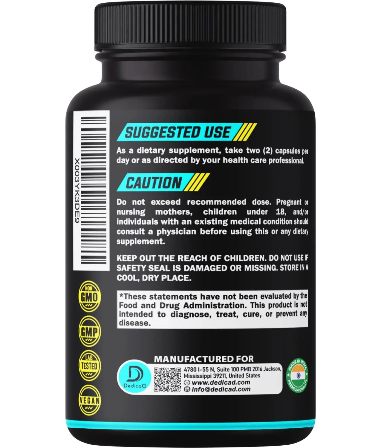 Soursop Graviola Leaves Capsules - Soursop Fruit Advanced - 210 Counts for 105 Servings - TrustMedUSA