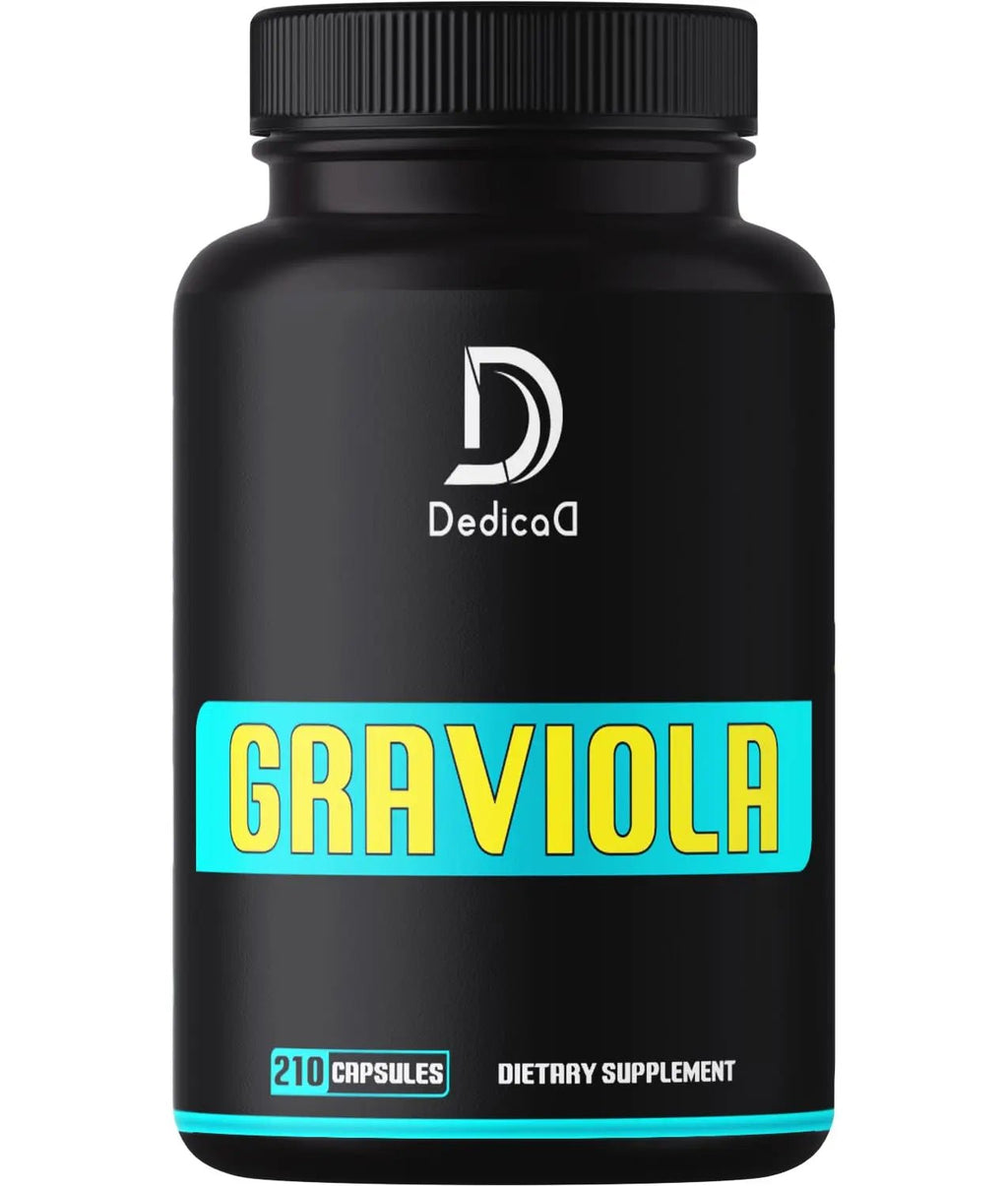 Soursop Graviola Leaves Capsules - Soursop Fruit Advanced - 210 Counts for 105 Servings - TrustMedUSA