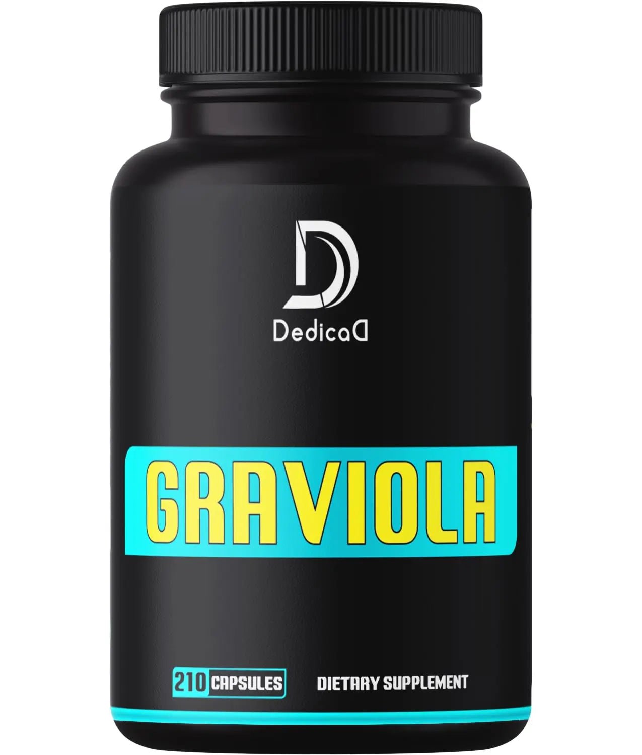 Soursop Graviola Leaves Capsules - Soursop Fruit Advanced - 210 Counts for 105 Servings - TrustMedUSA