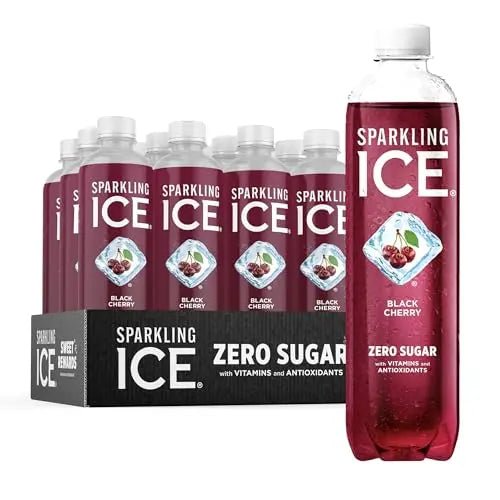 Sparkling Ice, Black Cherry Sparkling Water, Zero Sugar Flavored Water, with Vitamins - TrustMedUSA