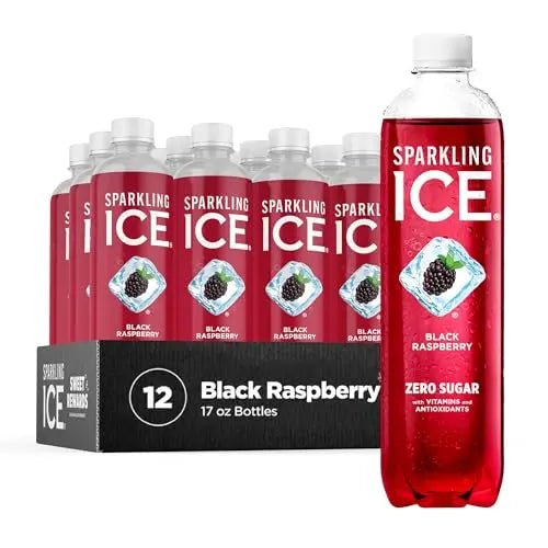 Sparkling Ice, Black Raspberry Sparkling Water, Zero Sugar Flavored Water, with Vitamins - TrustMedUSA