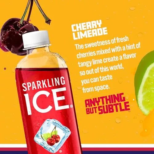Sparkling Ice, Cherry Limeade Sparkling Water, Zero Sugar Flavored Water, with Vitamins - TrustMedUSA