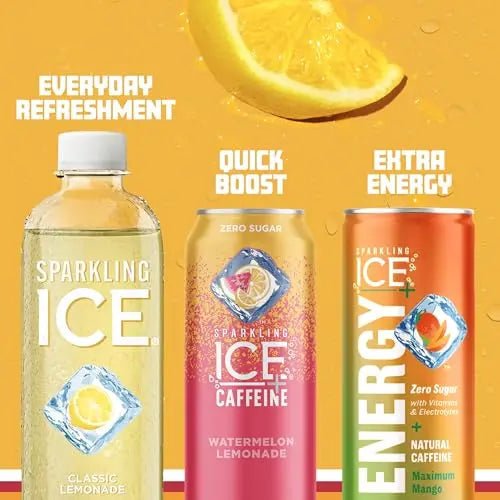 Sparkling Ice, Classic Lemonade Sparkling Water, Zero Sugar Flavored Water - TrustMedUSA