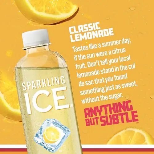 Sparkling Ice, Classic Lemonade Sparkling Water, Zero Sugar Flavored Water - TrustMedUSA