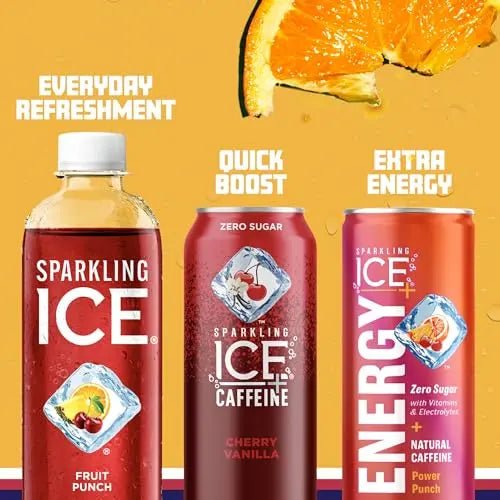 Sparkling Ice, Fruit Punch Sparkling Water, Zero Sugar Flavored Water, with Vitamins - TrustMedUSA