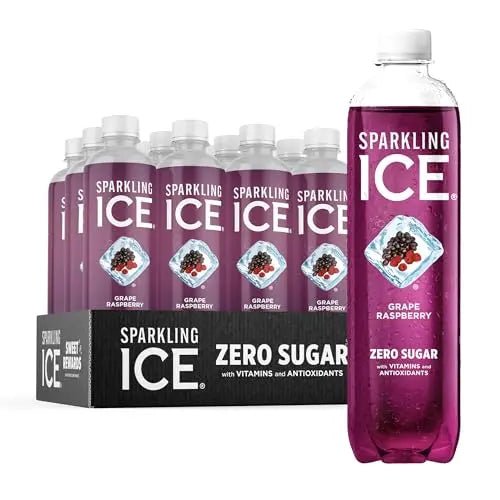 Sparkling Ice, Grape Raspberry Sparkling Water, Zero Sugar Flavored Water, with Vitamins - TrustMedUSA