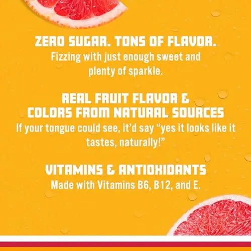 Sparkling Ice, Pink Grapefruit Sparkling Water, Zero Sugar Flavored Water, with Antioxidants - TrustMedUSA