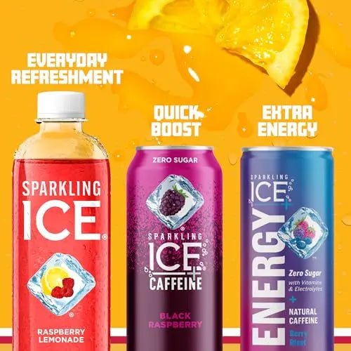 Sparkling Ice, Raspberry Lemonade Sparkling Water, Zero Sugar Flavored Water - TrustMedUSA