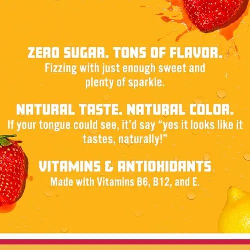 Sparkling Ice, Strawberry Lemonade Sparkling Water, Zero Sugar Flavored Water - TrustMedUSA