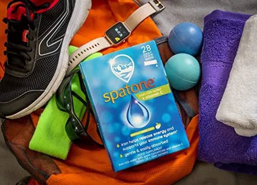 Spatone Natural Liquid Iron Supplement, Apple Flavour With Vitamin C (28 Sachets) - TrustMedUSA