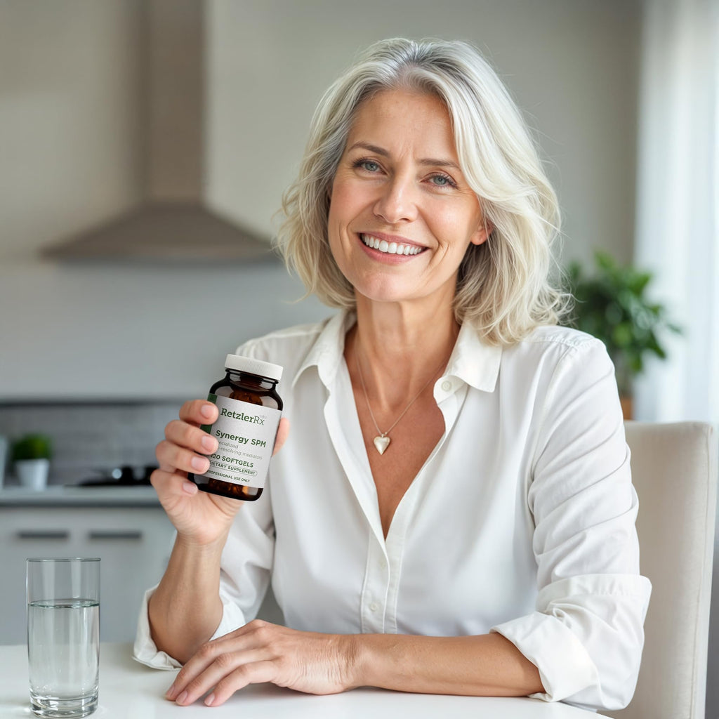 Specialized Pro Resolving Mediators - Synergy SPM by RetzlerRx® - SPM's for Joint Comfort, Tissue Health & Minor Discomfort Relief* - Non-GMO - Gluten Free - 120 Softgels - TrustMedUSA