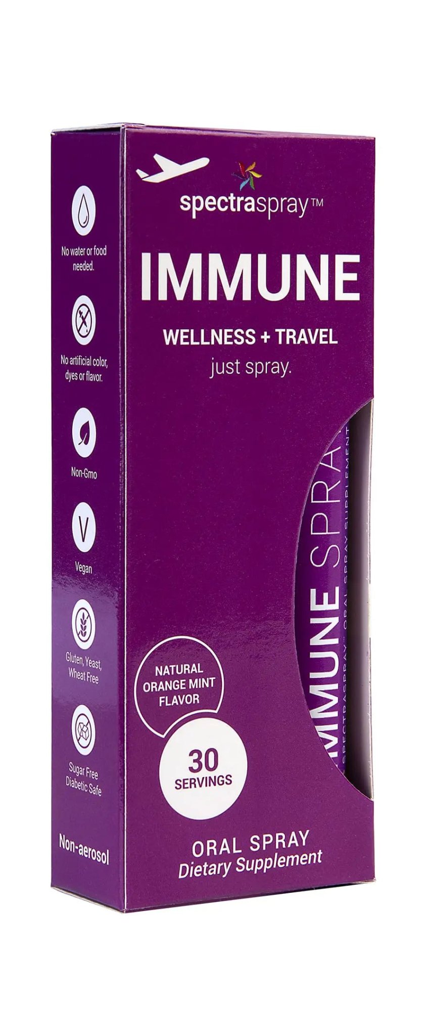 Spectraspray Immune Support Vitamin Spray - Vitamins C, E, Zinc and L-Lysine, 30 Day Supply per Spray - TrustMedUSA