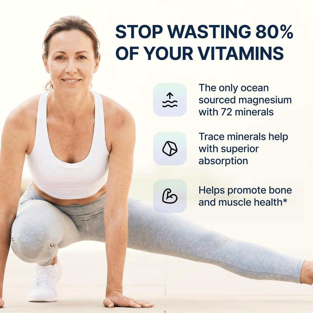Spectrum 5 Magnesium | 5-in-1 Complex + 72 Trace Minerals for Enhanced Absorption | Irish Sea Sourced | 500mg per Serving - TrustMedUSA