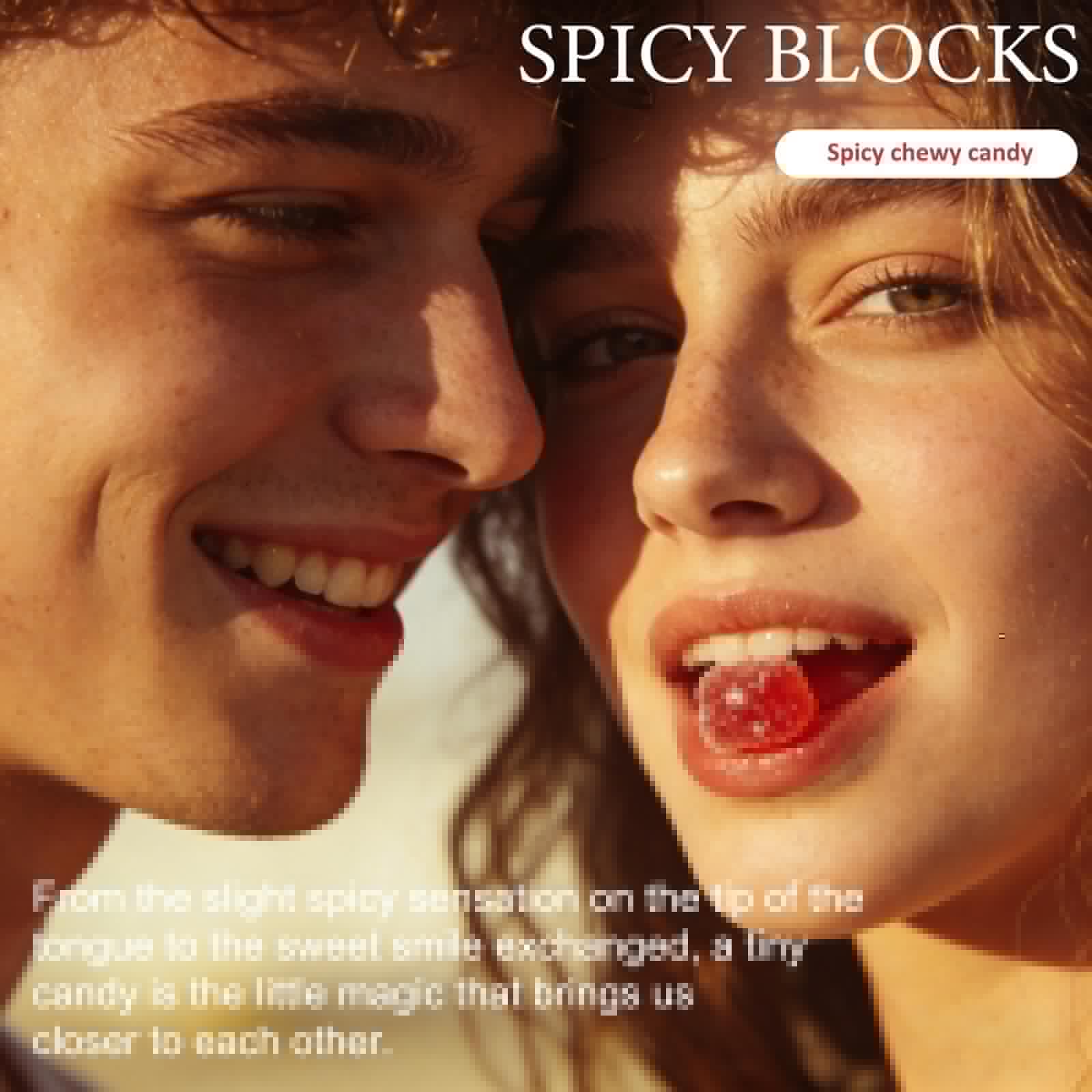Spicy Blocks for Couples-with Chili Pepper , Maca Root & Epimedium Extract | Supports Emotional Warmth & Daily Comfort | Peach Flavor, Mild Spicy Kick, Vegan-Friendly, No Artificial Additives (1) - TrustMedUSA