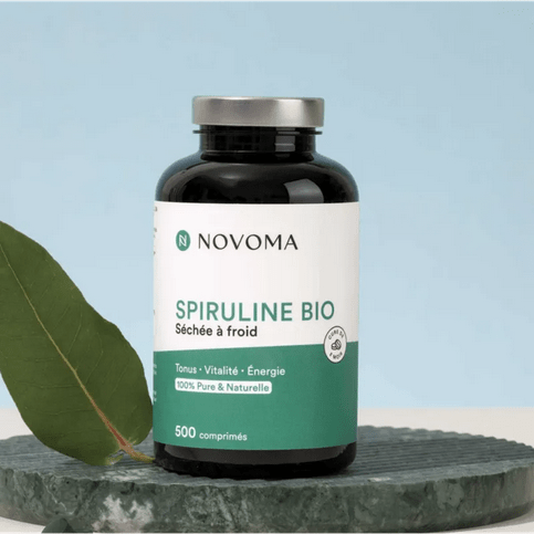 Spiruline BIO titrée 16% 500 comprimés NOVOMA - TrustMedUSA
