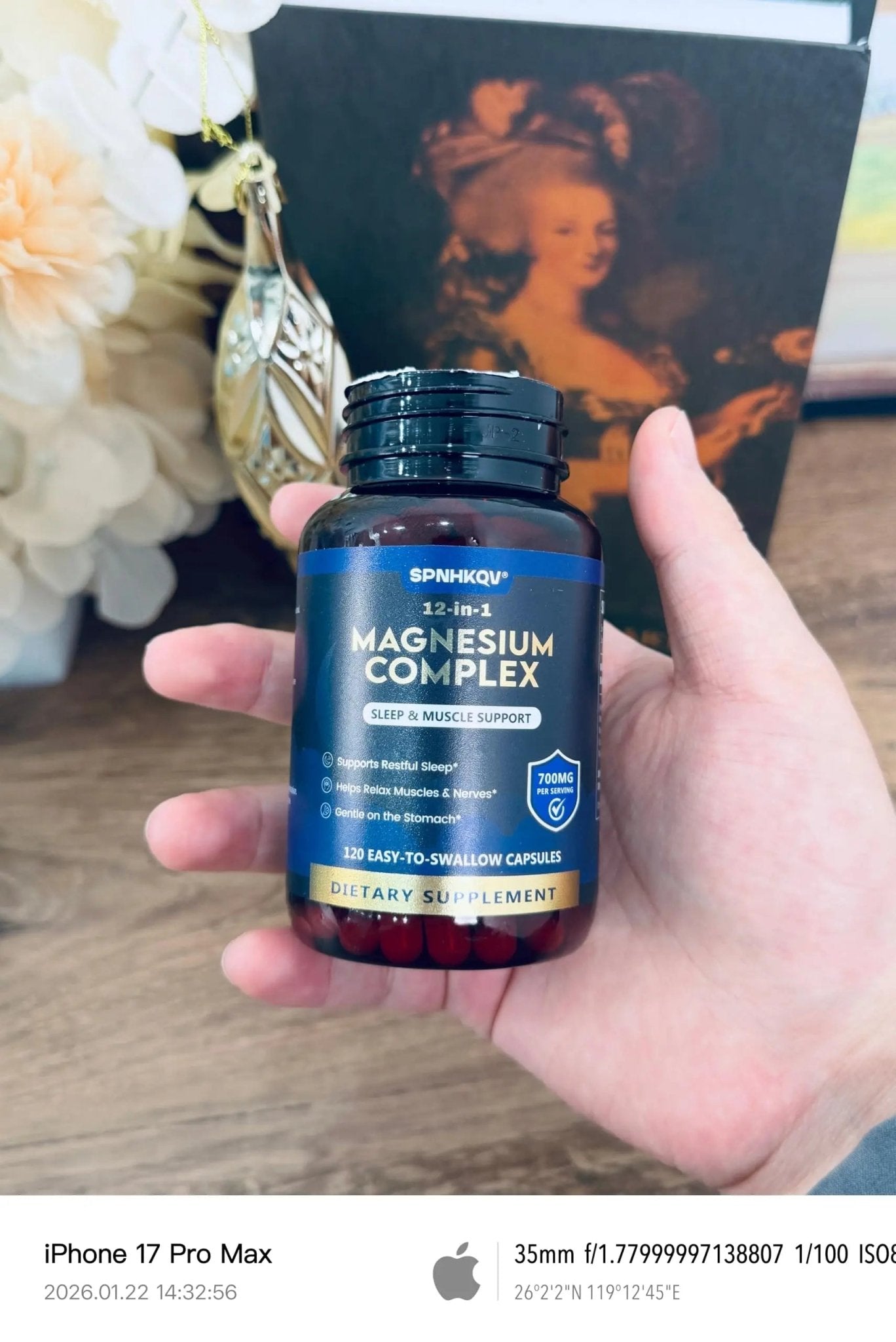 SPNHKQV Magnesium 12-in-1 Complex Supplement – 700mg High Absorption Magnesium Glycinate Capsules for Women & Men – Muscle, Nerve & Sleep Support – 120 Vegan Capsules - TrustMedUSA