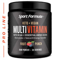 Sport Formula 99 Multivitamin Powder - Drink Mix for Men Women BCAA Amino Acids Won’t Upset Your Stomach - Keto Vegan Multivitamin Fruit Punch - Electrolytes Super B Complex Digestive Enzyme - TrustMedUSA