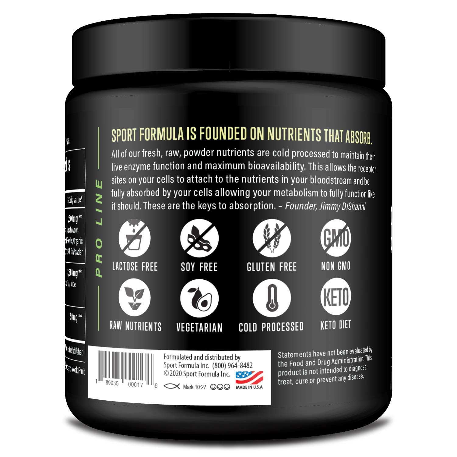 Sport Formula 99 Organic Greens Superfood Powder, Cold Pressed Vegan and Keto Powder, Non-GMO, Low Calorie Daily Green Juice Powder - TrustMedUSA