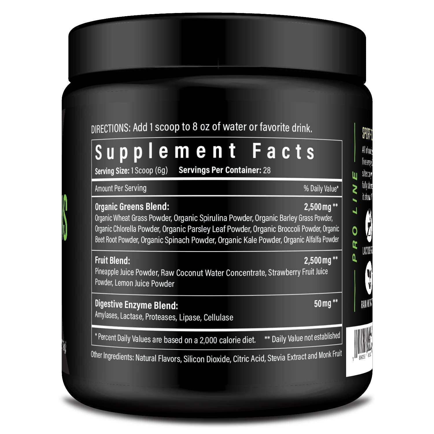 Sport Formula 99 Organic Greens Superfood Powder, Cold Pressed Vegan and Keto Powder, Non-GMO, Low Calorie Daily Green Juice Powder - TrustMedUSA