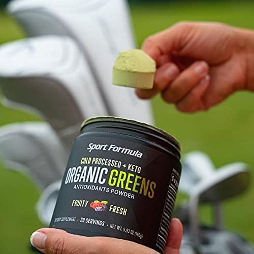 Sport Formula 99 Organic Greens Superfood Powder, Cold Pressed Vegan and Keto Powder, Non-GMO, Low Calorie Daily Green Juice Powder - TrustMedUSA