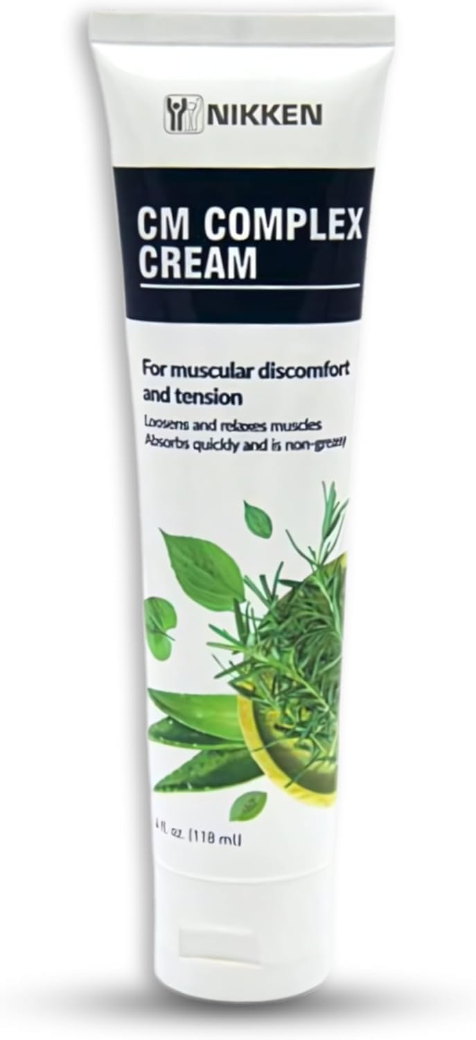 Sports Muscle Rub for Nikken CM Complex Cream 15071, Topical Muscle Relaxer Cream for Neck Tension, Legs & Knee Soreness & Muscular Body Aches, Fast, No Stain & Greaseless Massage Lotion - TrustMedUSA