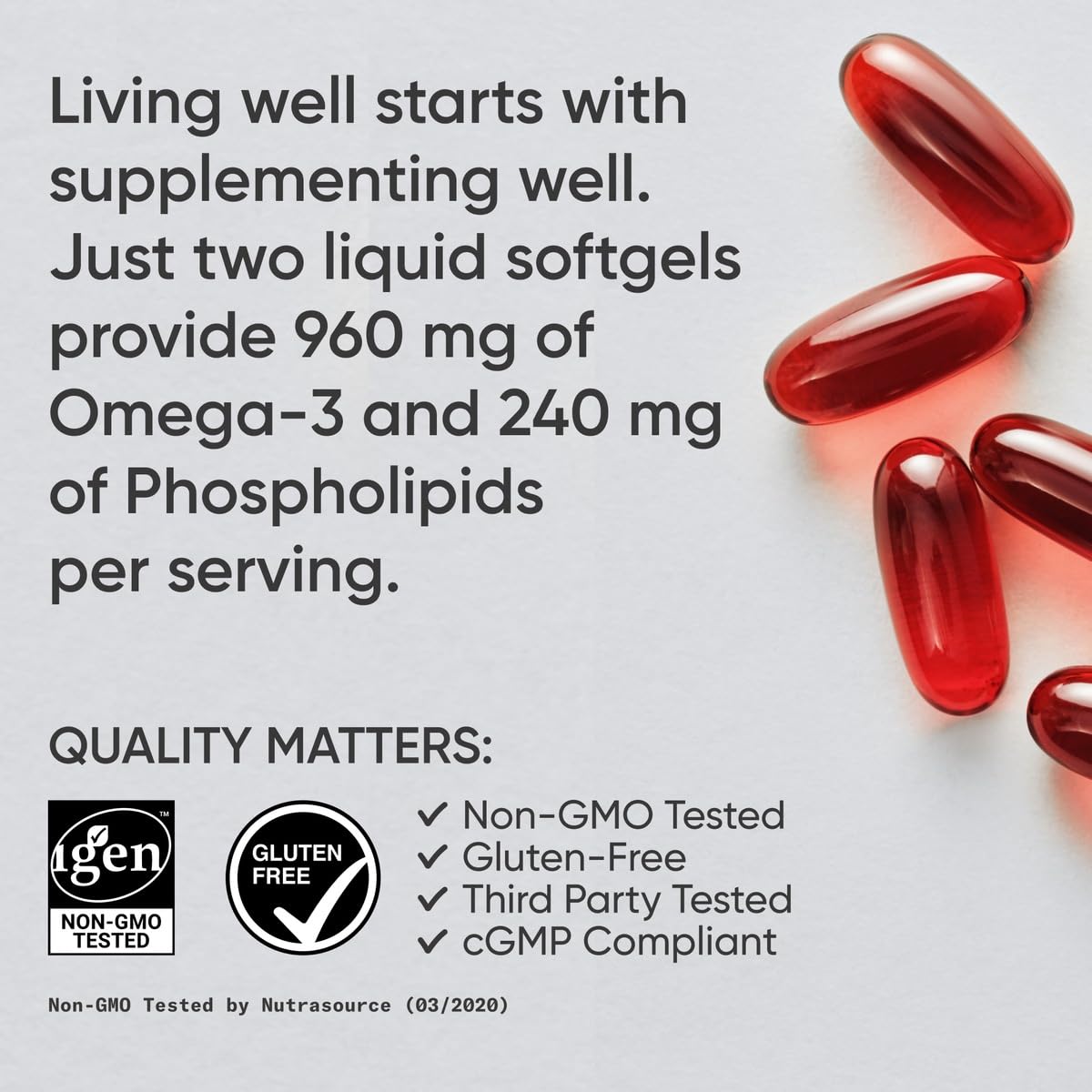 Sports Research® 2-in-1 Pack - Total Omega-3 Fish Oil 2200mg - 960mg of EPA & DHA, and Vitamin D3 5000iu + K2 100mcg - Maple Wellness Supplements