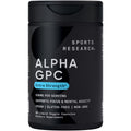Sports Research® Alpha GPC 630mg (Extra Strength) - Bioavailable Source of Choline - Focus & Cognitive Support for Women & Men - Vegan Certified · Non-GMO · Gluten Free - 60 Liquid Capsules - Maple Wellness Supplements
