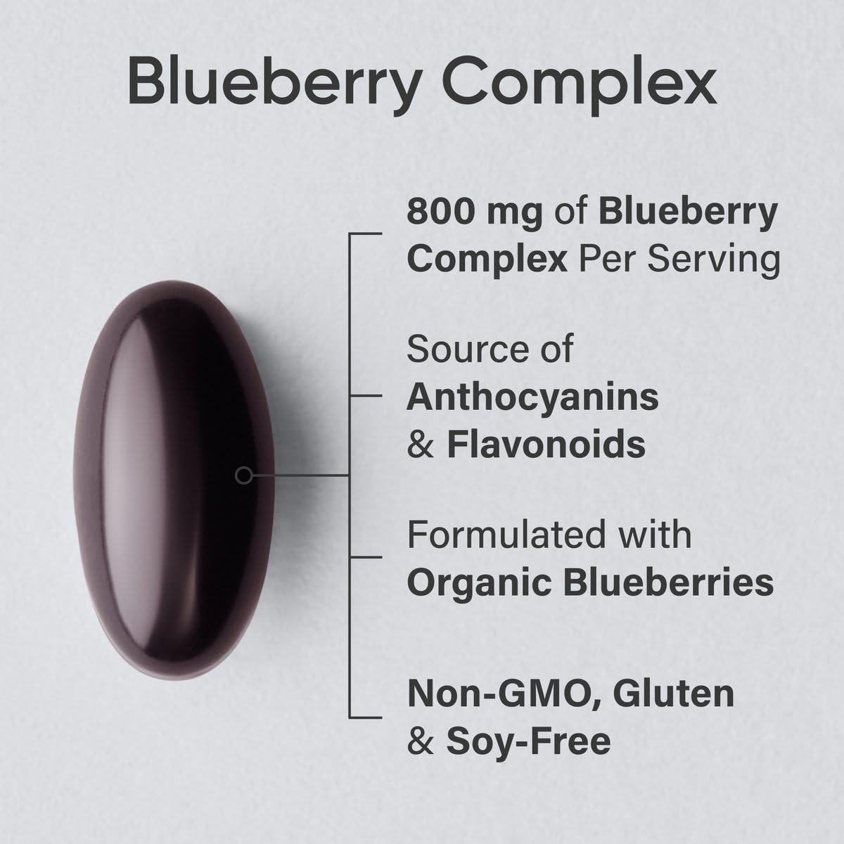 Sports Research Blueberry Capsules - Made from Organic Blueberries with Organic Extra Virgin Olive Oil - Non-GMO & Gluten Free - 60 Liquid Softgels - Maple Wellness Supplements