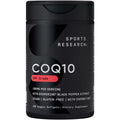 Sports Research CoQ10 (100mg) Enhanced w/Coconut Oil & Bioperine (Black Pepper) for Better Absorption | Vegan Certified, Non-GMO Verified (120 Veggie Softgels) - Maple Wellness Supplements