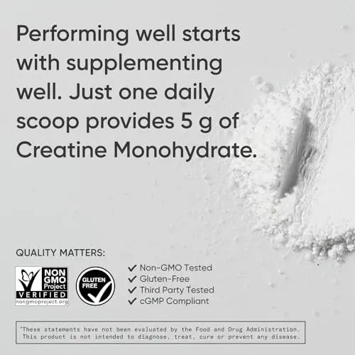 Sports Research Creatine Monohydrate - Gain Lean Muscle, Improve Performance - TrustMedUSA