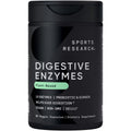 Sports Research Digestive Enzymes with Probiotics & Ginger - Plant Based for Dairy, Protein, Sugar & Carbs - Non-GMO Verified & Vegan Friendly (90 Veggie Capsules) - Maple Wellness Supplements