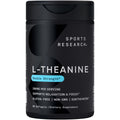 Sports Research Double Strength L-Theanine Supplement - Suntheanine Softgels for Focus, Relaxation & Alertness - Non-Drowsy Support Made with Coconut Oil, Non-GMO & Gluten Free - 200mg, 60 Count - Maple Wellness Supplements