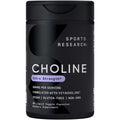 Sports Research ® Extra Strength Choline 800 mg - Essential Nutrient Featuring VitaCholine ® for Focus Support - Vegan Certified • Non-GMO • Gluten Free - 60 Liquid Capsules - Maple Wellness Supplements