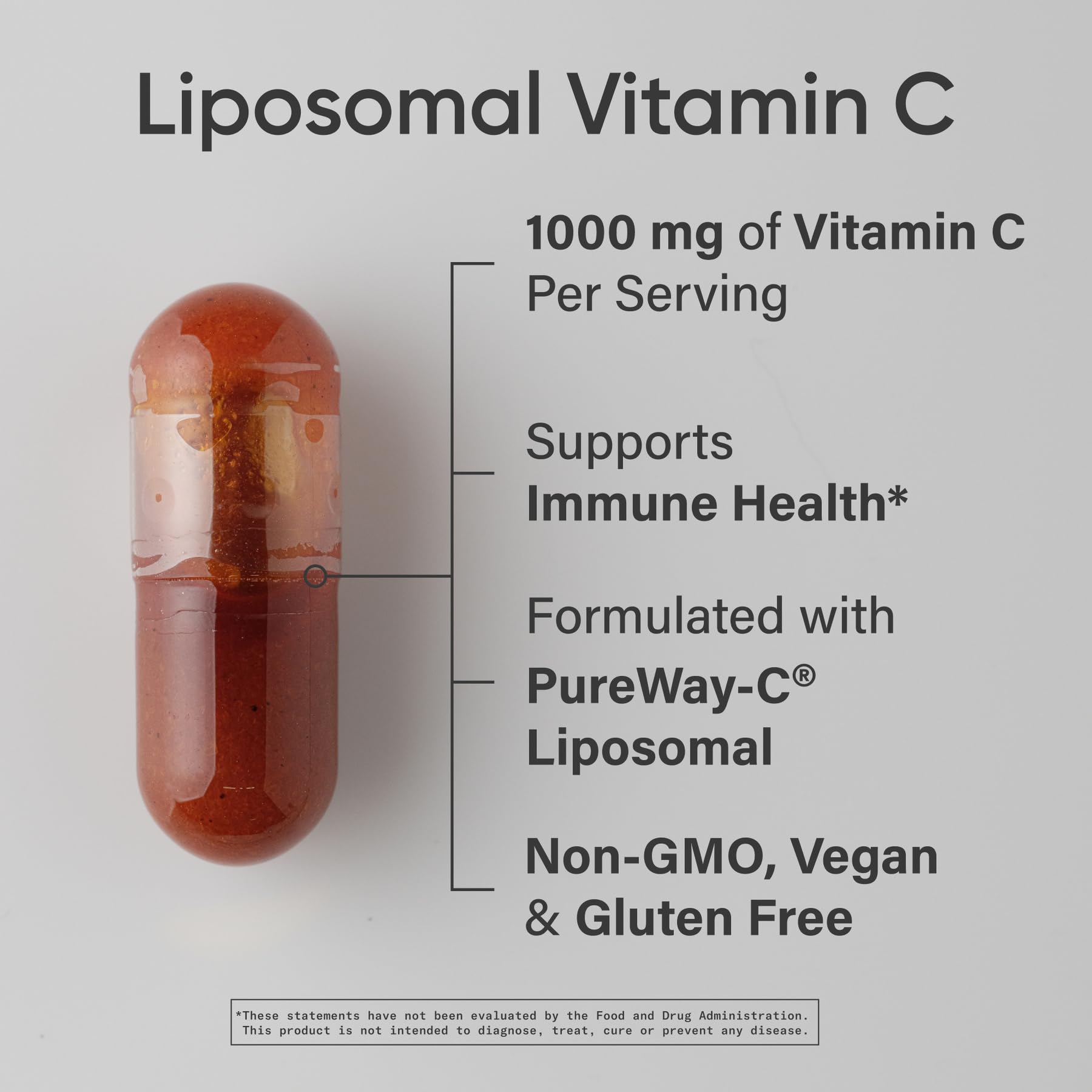 Sports Research® High Potency Liposomal Vitamin C Supplement 1000 mg – Certified Vegan, Non-GMO, Gluten Free | Antioxidant & Immune Support | Ascorbic Acid Vitamin C | 180 Liquid Veggie Capsules - Maple Wellness Supplements