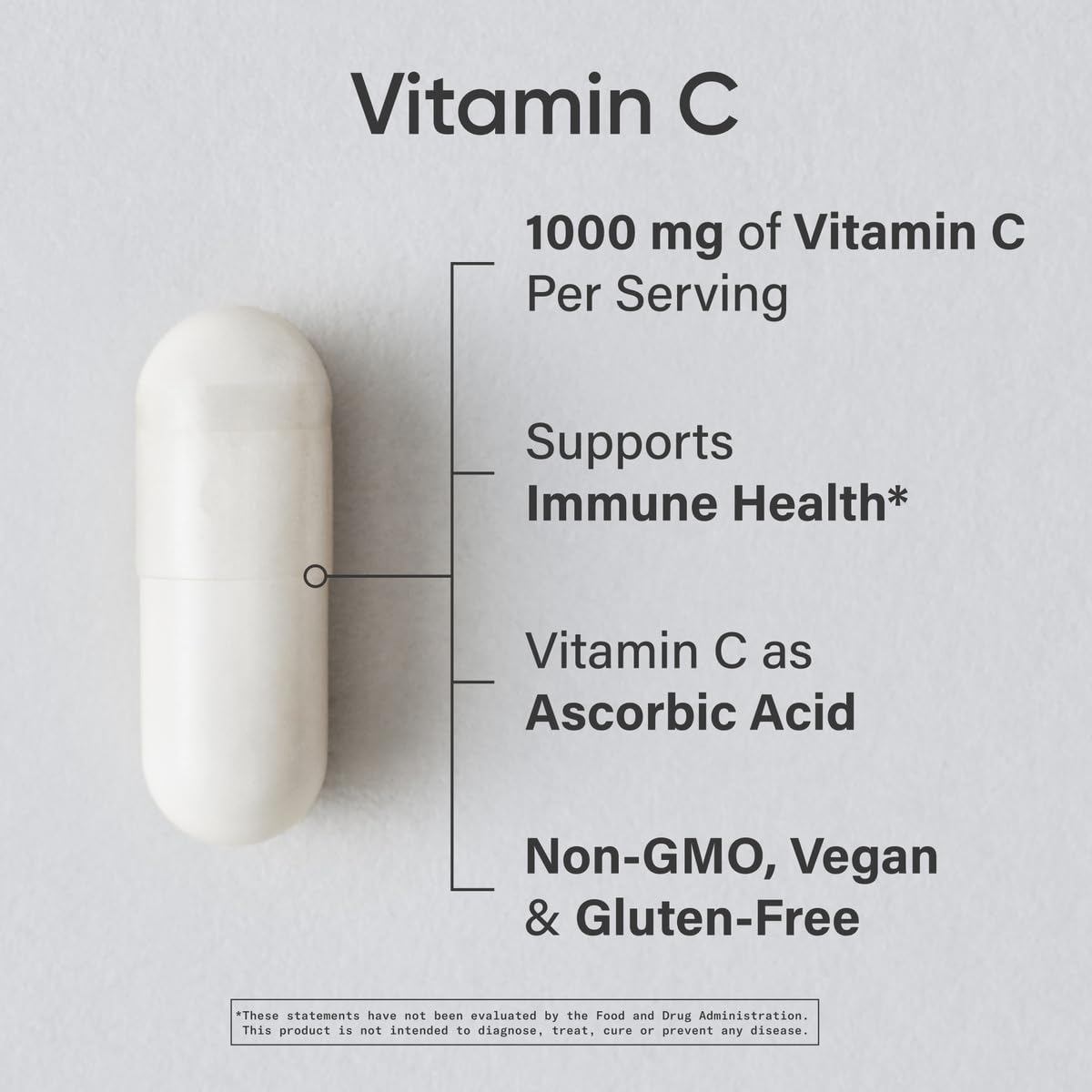 Sports Research High Potency Vitamin C Supplement - Vegan Veggie Capsules for Antioxidant Activity & Immune Support - Non-GMO Verified & Gluten Free - Ascorbic Acid Vitamin C 1000mg, 240 Count - Maple Wellness Supplements