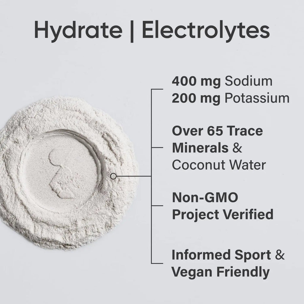 Sports Research Hydrate Electrolytes Powder Packets - Sugar-Free & Naturally Flavored - TrustMedUSA